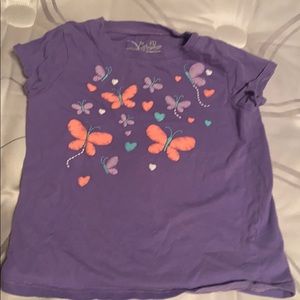 Little Girls butterfly tee
